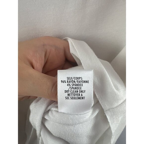 Bailey/44 White Cowl Neck Top L - Picture 4 of 5